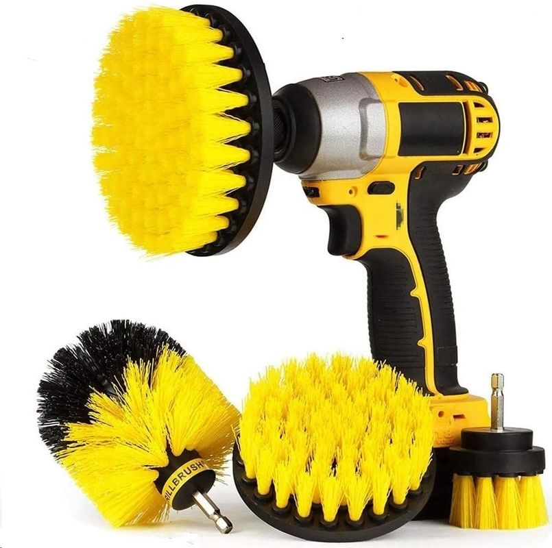 4 Pcs Drill Power Brush Scrubber Cleaning Brush Attachment Set